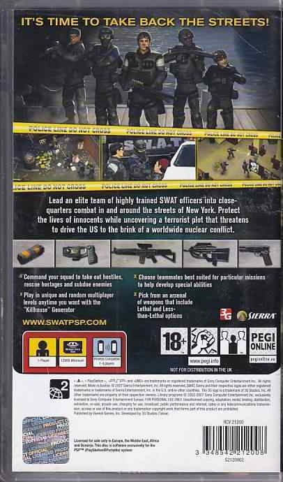 SWAT Target Liberty - PSP (B Grade) (Genbrug)